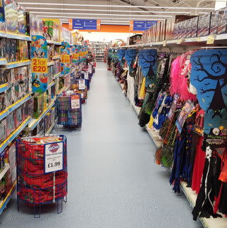 B&M's Shrewsbury store has plenty to offer customers, including a spooky selection of Halloween costumes and kids toys.