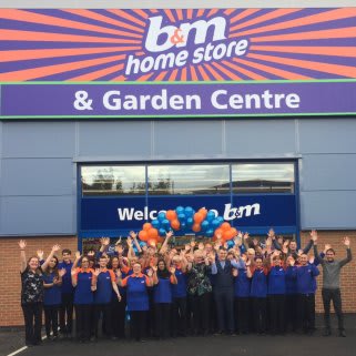 B&M Chadderton's store team can't hide their excitement to finally open their doors to their first customers.