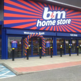 B&M's brand new store front in Yeading