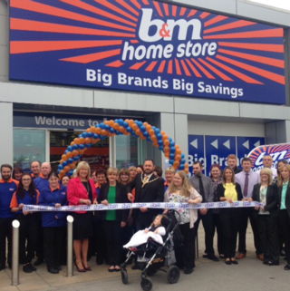 New Chester store being opened by the Lord Mayor and Lady mayoress of Chester (Hugo & Deb Deynem) along with the our nominated local hero, Jemma Gregory, co-founder of the SPACE charity who provide a multi-sensory play area for local children with special needs.