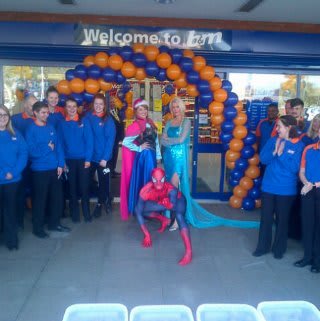 Farlington store opening with Disney's Frozen Elsa and Anna and Spiderman!