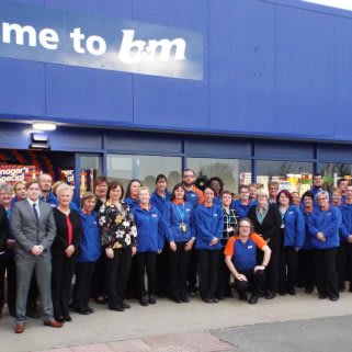 The new staff team at B&M Somercotes Home Store & Garden Centre