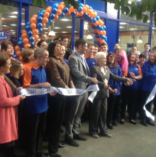 Lord Mayor Councillor Greta Goatley was invited by store manager Carl Russell to cut the ribbon at B&M's latest store opening in Gravesend.