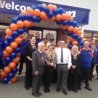 The excited new colleagues at B&M Coypool on opening day.