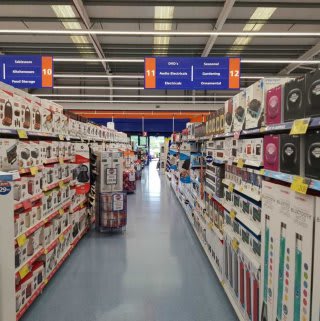 The great range of electricals on offer in B&M Anglia.