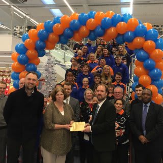 Charity Folkestone Rainbow Centre were B&M's special VIP guests at the new store opening. Representatives from the charity received £250 worth of B&M vouchers as a thank you for taking part.