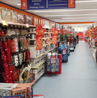 B&M's new Stone store stocks a huge range of Christmas decorations, lights and much more!