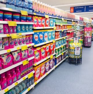 B&M's new store in Leighton Buzzard stocks a great range of cleaning products, including general purpose sprays and laundry detergent.
