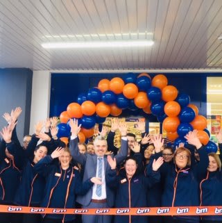 The store team at B&M's newest branch in Lurgan, Craigavon pose in their wonderful new store, located on Castle Lane.