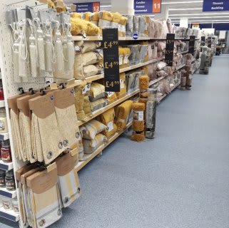 B&M's brand new store in Crawley boasts an impressive range of home textiles and soft furnishings, such as throws, cushions and curtains in a range of colours and styles.