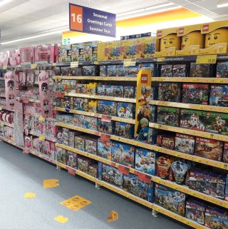 B&M's brand new store in Crawley stocks an exciting range of toys for girls and boys of all ages! Browse Lego, dolls, action figures and much more from the biggest toy brands!