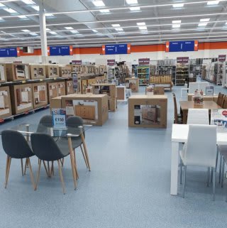 B&M's brand new store in Goldington stocks a great range of quality furniture, from dining tables and sideboards to drawers and bedside tables.