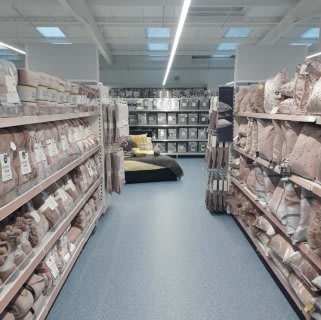 B&M's brand new store in Goldington stocks a stunning range of bedding and soft furnishing in a range of colours and styles, like our blush selection of cushions, throws and duvet covers.