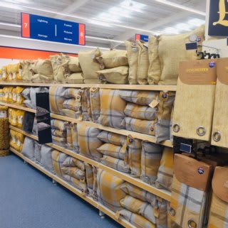 B&M's brand new store in Newcastle-upon-Tyne stocks a great range of soft furnishings.