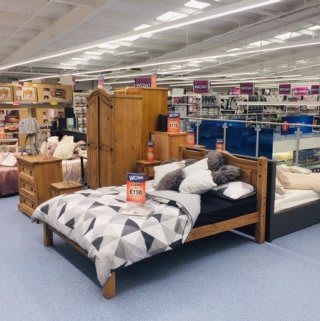 B&M's brand new store in Chepstow boasts a large furniture collection: everything you need from beds, wardrobes and drawers, to dining tables, coffee tables and much more!