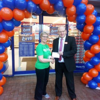 Representatives from the local branch of Marie Curie Cancer joined the mayor as special guests for the morning, receiving £250 in B&M vouchers as a thank you for their hard work in the community.