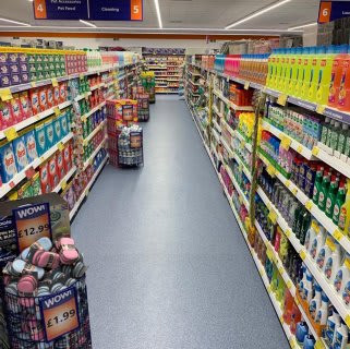B&M's brand new store in Northampton stocks a great range of cleaning products from the biggest brands, like Daz, Ariel,
