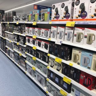 B&M's brand new store in Hitchin stocks a great range of electrical items for the home, including TVs, Bluetooth speakers, toasters, irons and much more.