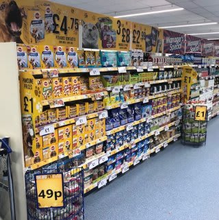 B&M's brand new store in Hitchin stocks an amazing and ever-changing pet range, from dog and cat food to toys and pet bedding.