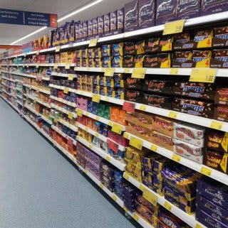 B&M's brand new store in Lichfield stocks the biggest names in confectionery, from Cadbury and Mars to Nestle, Reese's and much more!