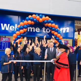 Store staff at B&M's new store in Brislington were delighted to welcome Lord Mayor of Bristol Jos Clark who cut the ribbon to officially declare the store 'open'.