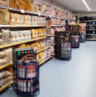 B&M's brand new store in Brecon stocks a stunning range of soft furnishings for the home, including cushions, covers, throws, blankets and more!