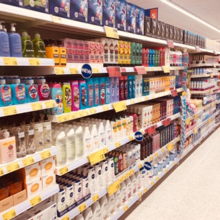 B&M's brand new store in Ashby-de-la-Zouch boasts an extensive health and beauty range, stocked with everything from shower gel and shampoo to toothpaste, sun cream, moisturiser and much more!