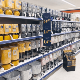 B&M's brand new store in Ashby-de-la-Zouch stocks a charming range of home decor, including table lamps, light pendants and much more.