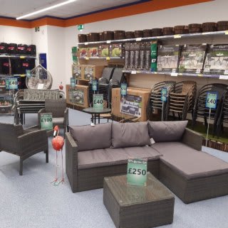 B&M's brand new store in Prestonpans stocks a huge range of Garden Furniture: everything from patio and dining sets, to hammocks, swing chairs and much more!