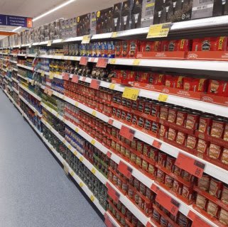 B&M's brand new store in Prestonpans stocks a huge selection of everyday groceries, including tinned soup, fish and beans, as well as pasta and rice.