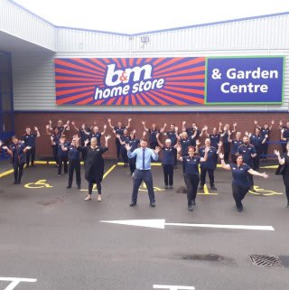 The store team is ready and the ribbon's been cut! B&M is open for business in Kidderminster (Spennells)! You'll find B&M's newest store located out of town at Kidderminster Industrial Estate, Spennells Valley Road.