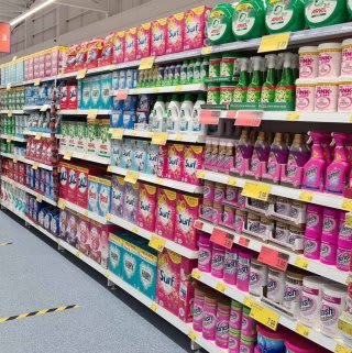 B&M's brand new store in Lisburn stocks a huge range of cleaning products, from the biggest brands like Daz, Ariel, Comfort, Fairy and many more.