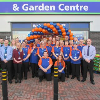 Bude's store team pose outside the recently opened B&M Bargains Store & Garden Centre, Binhamy Retail Park.