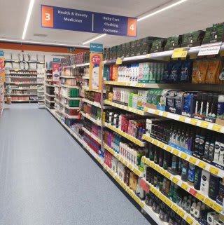 B&M's brand new store in Golborne boasts an extensive health and beauty range, stocked with everything from shower gel and shampoo to toothpaste, sun cream, moisturiser and much more!