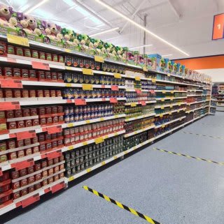 B&M's brand new store in Doncatser stocks a huge selection of everyday groceries, including biscuits, tinned goods and food cupboard essentials. It also serves a selection of chilled, fresh groceries, like milk, butter and cheese.