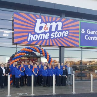 The store colleagues on opening day of their brand new B&M Portlethen.