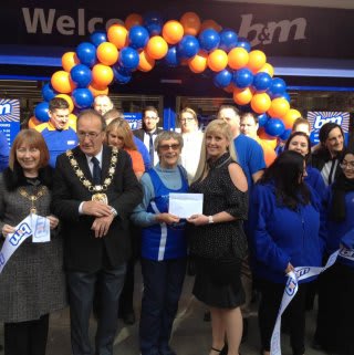 B&M Orient Way being formally opened by Maureen Sanders, B&M's Local Hero for the day.