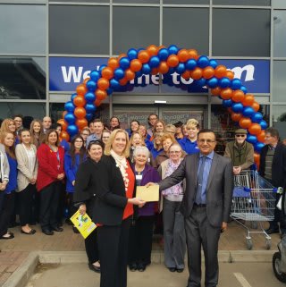 Representatives from Daventry Volunteers Centre were B&M's VIPs for the day and received £250 worth of vouchers for taking part in the store opening.