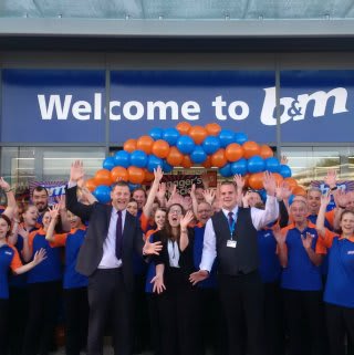 B&M Launceston's store team show their excitement on opening day.