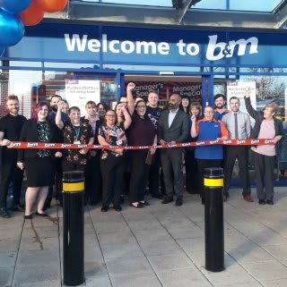 B&M's new store in Birkenhead was opened with the help of representatives from local charity The ARK. The charity received £250 worth of B&M vouchers a thank you for taking part.