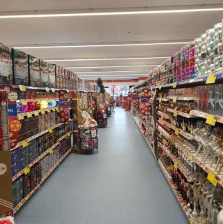 B&M's new Swansea store has a huge range of Christmas decorations, lights and tableware.