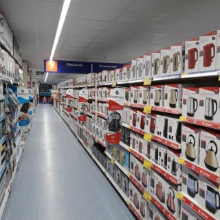There are plenty of electricals to choose from at B&M's brand new store in Bishop's Stortford.