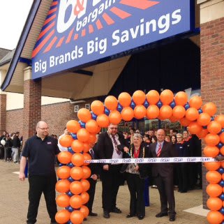 B&M Stores Aberystwyth store opening.