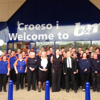 B&M Stores Aberystwyth store opening.