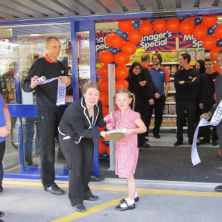 B&M Stores. Dewsbury store opening.