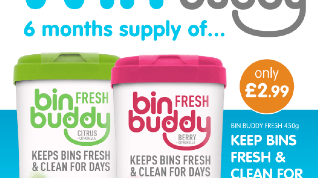 WINNER ANNOUNCEMENT ONE Chance to WIN a SIX Month's Supply of Bin Buddy!