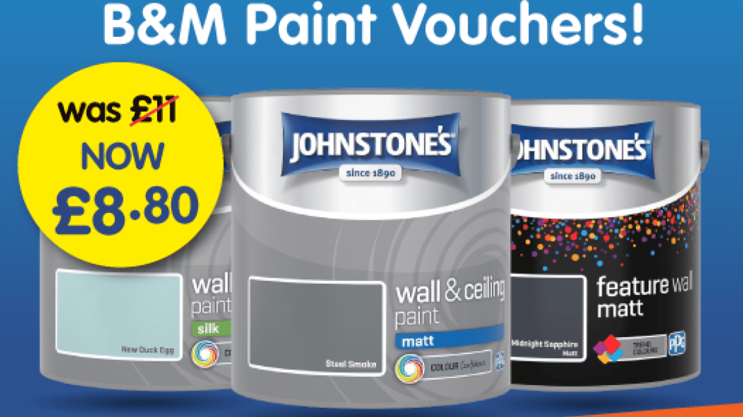WINNER ANNOUNCEMENT FIVE Chances to WIN £50 Worth of B&M Vouchers
