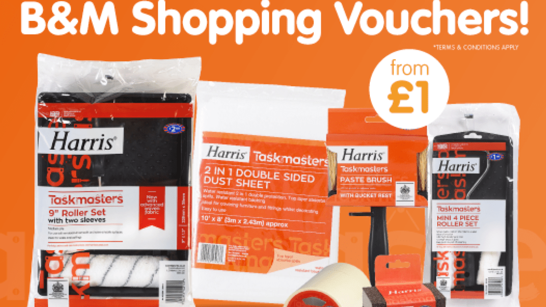 WINNER ANNOUNCEMENT £50 Worth of B&M Vouchers courtesy of Harris!