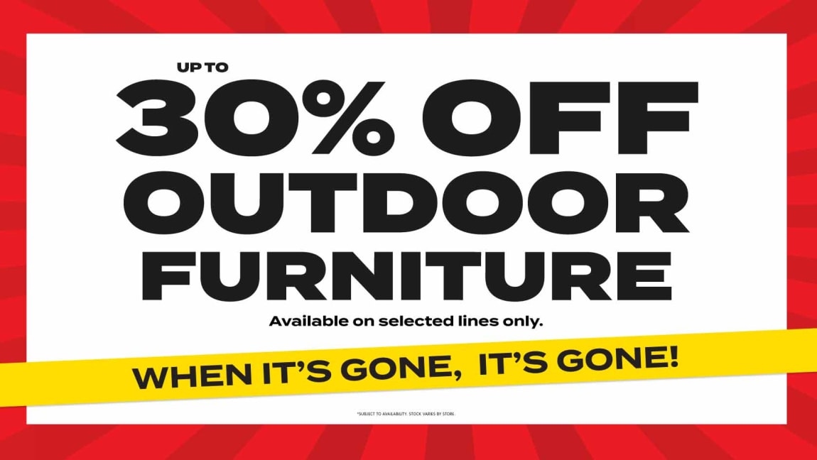 Up to 30% Off Outdoor Furniture at B&M.