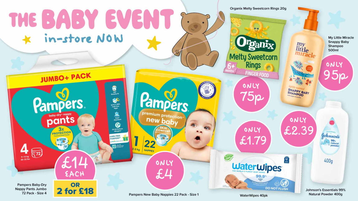 B&M Baby Event. Cat banner.